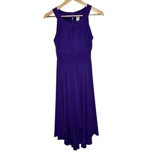 Signature by Sangria Purple Midi Dress